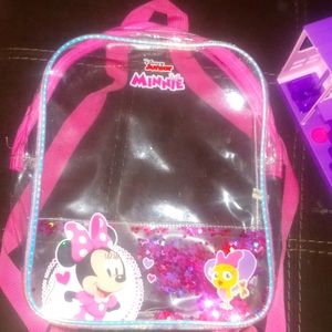 Little girl Minnie mouse back pack